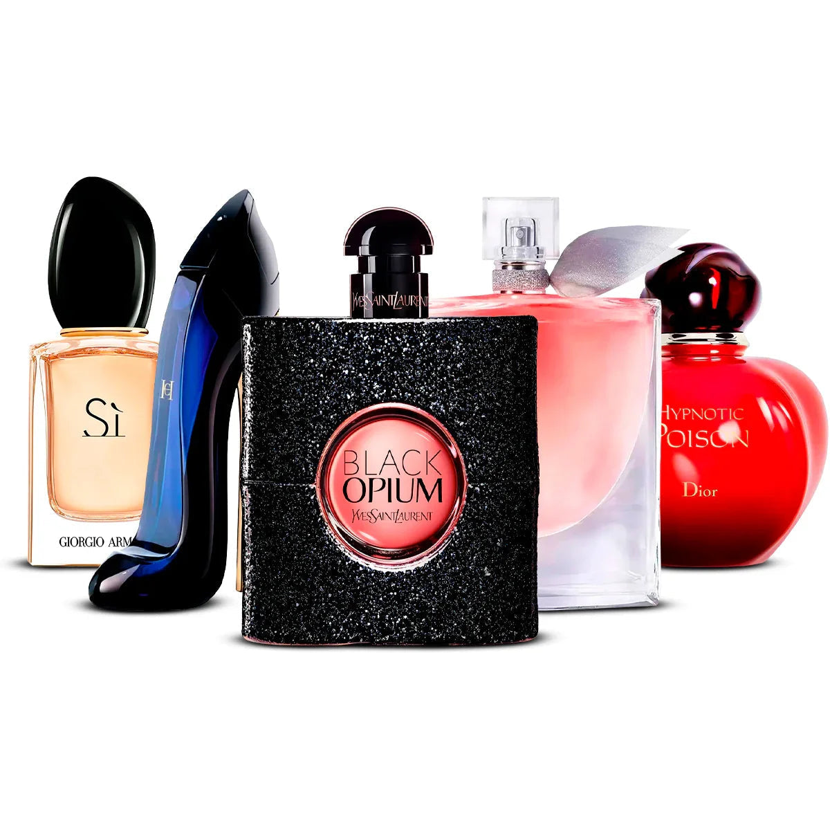 Zestaw 5 Perfum | Sì + Good Girl + Black Opium + La Vie Est Belle + Hypnotic Poison